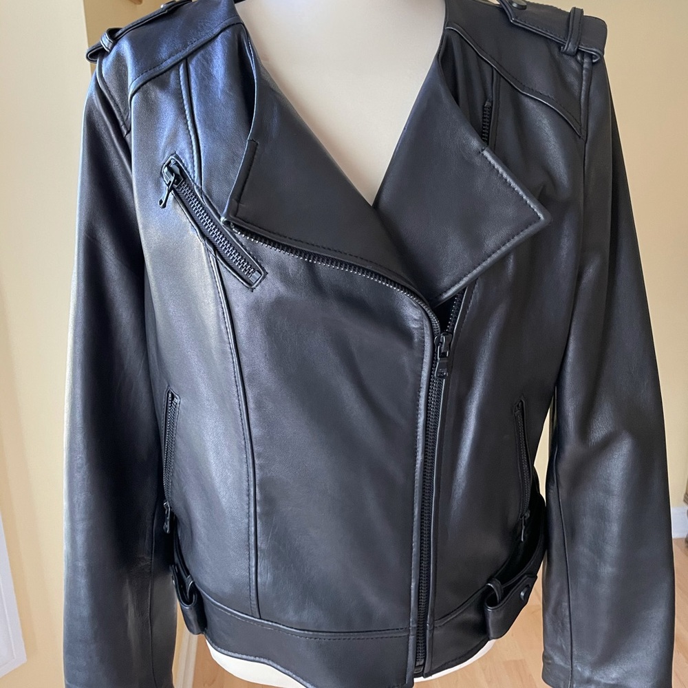 Wilsons black leather jacket